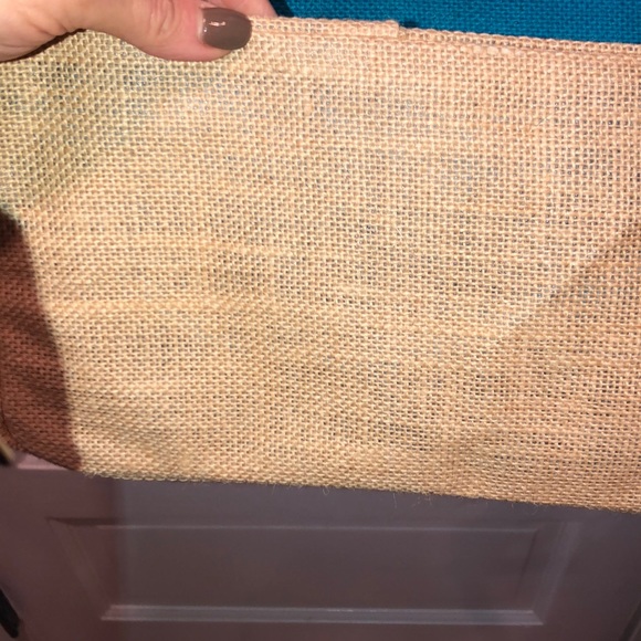 BEAUTIFUL BURLAP BAG-FULL LINING VELCRO CLOSURE - Picture 6 of 6